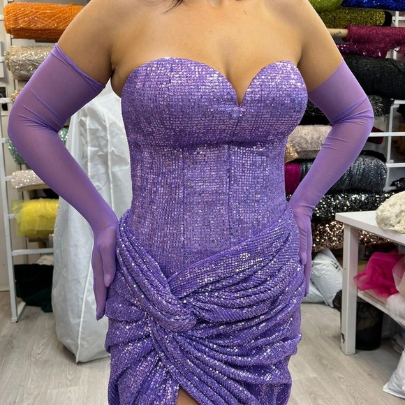 LIASTUBLLA designer sequins gown/co-ord set for wedding/prom/blacktie - Picture 4 of 14